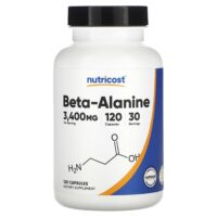 Бета-аланин, 120 капсул (850 мг на капсулу) — Nutricost