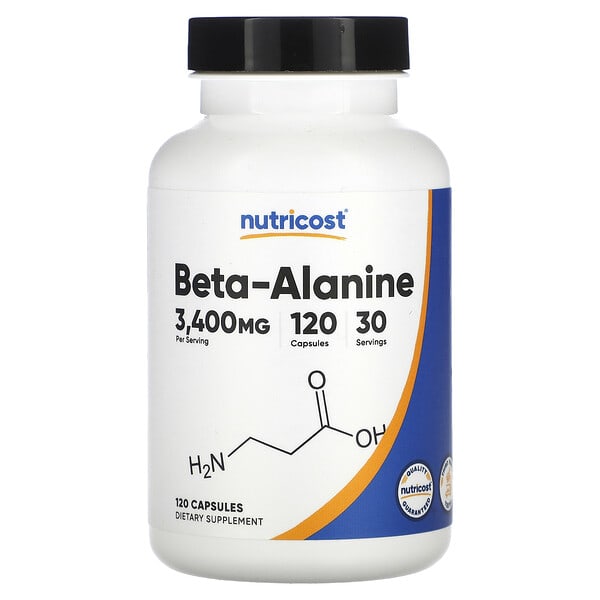 ncs00851_v_8.jpg Бета-аланин, 120 капсул (850 мг на капсулу) — Nutricost
