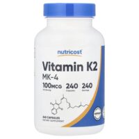 витамин K2 MK-4, 100 мкг, 240 капсул — Nutricost