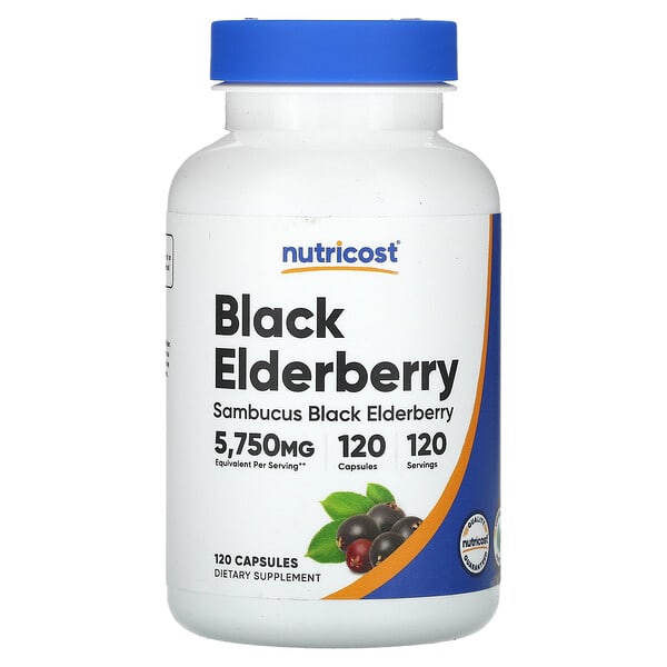 ncs00884_v_8.jpg черная бузина, 5750 мг, 120 капсул — Nutricost