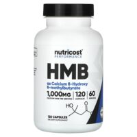 Performance, HMB, 120 капсул (500 мг на капсулу) — Nutricost