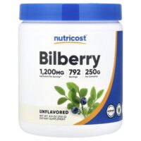 Порошок из черники, без добавок, 250 г (8,9 унции) — Nutricost