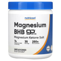 Магний BHB, goBHB®, без добавок, 250 г (8,8 унции) — Nutricost