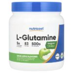 L-глютамин, зеленое яблоко, 500 г (17,9 унции) — Nutricost