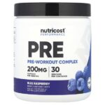 Performance, предтренировочный комплекс, голубая малина, 387 г (13,8 унции) — Nutricost