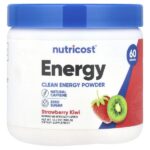 Energy, Clean Energy, порошок, клубника и киви, 300 г (10,7 унции) — Nutricost