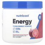 Energy, Clean Energy в порошке, маракуйя и гуава, 300 г (10,7 унции) — Nutricost