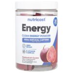 Energy, Clean Energy в порошке, маракуйя и гуава, 20 пакетиков по 5 г (0,18 унции) — Nutricost