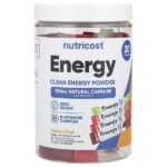 Energy, Clean Energy, порошок, разнообразные, 20 пакетиков по 5 г (0,18 унции) — Nutricost