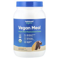 Organic Vegan Meal, шоколад PB, 1763 г (3,9 фунта) — Nutricost