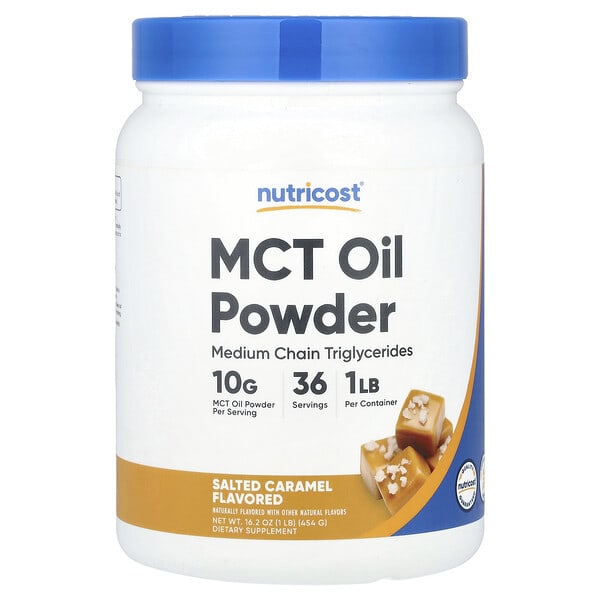 ncs57132_v_8.jpg MCT Oil Powder, соленая карамель, 454 г (1 фунт) — Nutricost