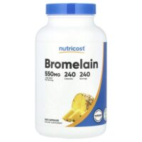 Бромелаин, 550 мг, 240 капсул — Nutricost