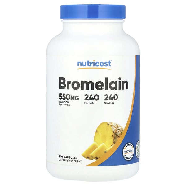ncs57148_v_8.jpg Бромелаин, 550 мг, 240 капсул — Nutricost