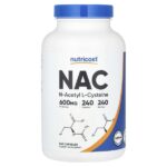 NAC, 600 мг, 240 капсул — Nutricost