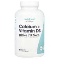 Для женщин, кальций и витамин D3`` 180 капсул — Nutricost
