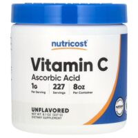 витамин C, без добавок, 227 г (8,1 унции) — Nutricost