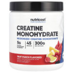 Performance, моногидрат креатина, фруктовый пунш, 300 г (10,7 унции) — Nutricost