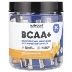 Performance, BCAA +, персик и манго, 20 пакетиков по 13 г (0,5 унции) — Nutricost