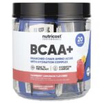 Performance, BCAA +, малиновый лимонад, 20 пакетиков по 14 г (0,5 унции) — Nutricost