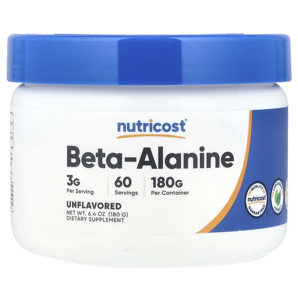 ncs57207_v_8.jpg Бета-аланин, без добавок, 180 г (6,4 унции) — Nutricost