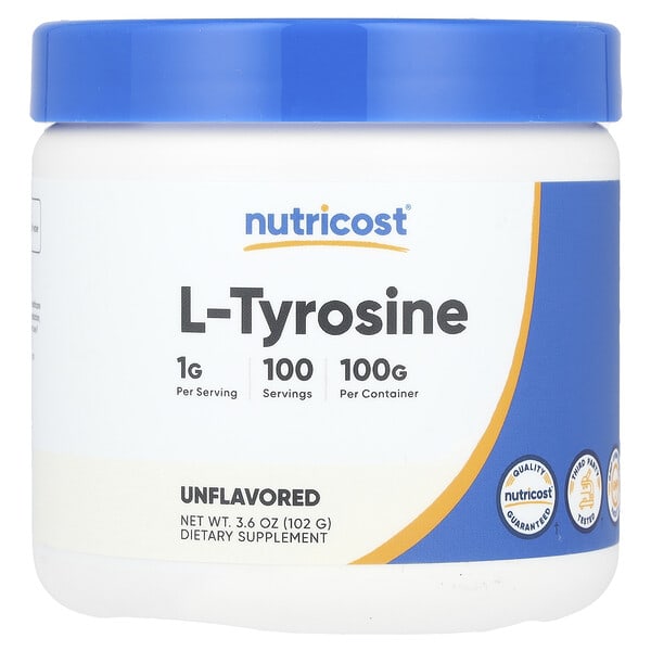 ncs57224_v_8.jpg L-тирозин, без добавок, 102 г (3,6 унции) — Nutricost