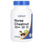 Конский каштан, 180 капсул (350 мг на капсулу) — Nutricost