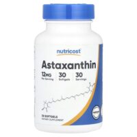 Astaxanthin, 12 mg, 30 Softgels — Nutricost