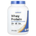 Концентрат сывороточного протеина, без добавок, 2268 г (5 фунтов) — Nutricost