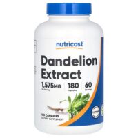 Экстракт одуванчика, 180 капсул (525 мг в каждой капсуле) — Nutricost