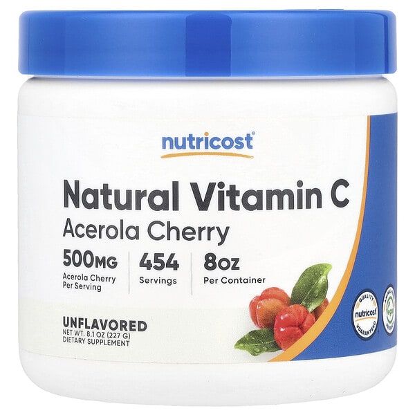 ncs57270_v_8.jpg Натуральный витамин C, без добавок, 227 г (8,1 унции) — Nutricost