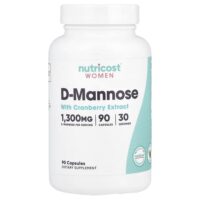D-манноза с экстрактом клюквы для женщин, 90 капсул — Nutricost