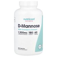 D-манноза с экстрактом клюквы для женщин, 180 капсул — Nutricost