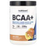 Performance, BCAA +, персиковые кольца, 378 г (13,5 унции) — Nutricost