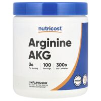 Аргинин AKG, без добавок, 300 г (10,7 унции) — Nutricost