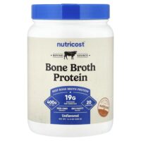 Протеин Bone Broth, без добавок, 400 г (14,3 унции) — Nutricost