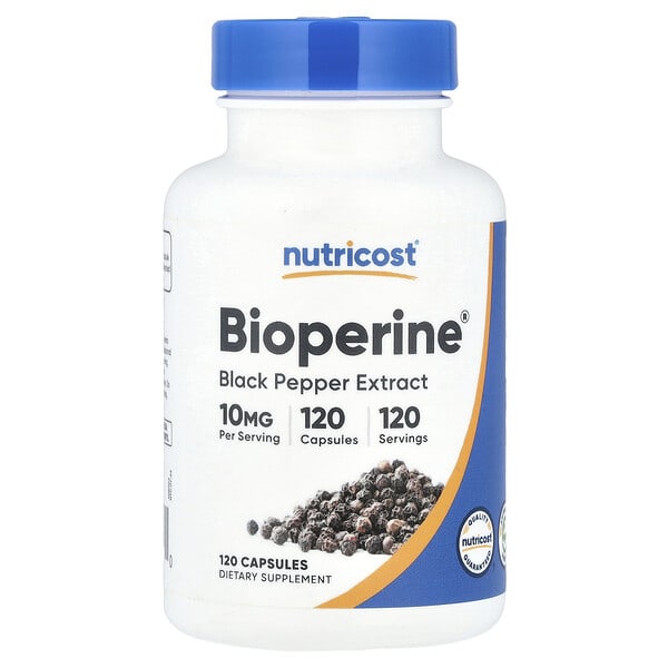 ncs57318_v_8.jpg Bioperine®, 10 мг, 120 капсул — Nutricost
