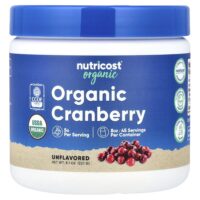 органическая клюква, без добавок, 227 г (8,1 унции) — Nutricost