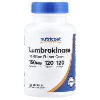 люмброкиназа, 150 мг, 120 капсул — Nutricost