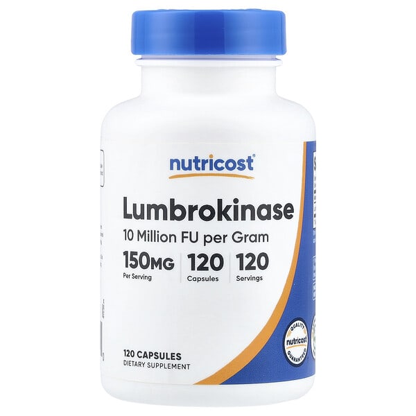 ncs57321_v_8.jpg люмброкиназа, 150 мг, 120 капсул — Nutricost