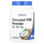 Сухое кокосовое молоко, без добавок, 907 г (32,4 унции) — Nutricost