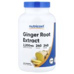экстракт корня имбиря, 240 капсул (550 мг в 1 капсуле) — Nutricost