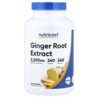 экстракт корня имбиря, 240 капсул (550 мг в 1 капсуле) — Nutricost