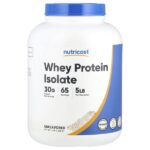 Изолят сывороточного протеина, без добавок, 2268 г (5 фунтов) — Nutricost