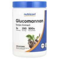 Глюкоманнан, без добавок, 500 г (17,9 унции) — Nutricost