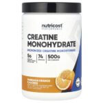Performance, моногидрат креатина, мандаринский апельсин, 500 г (1,1 фунта) — Nutricost