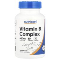 Комплекс витаминов группы B, 30 капсул — Nutricost