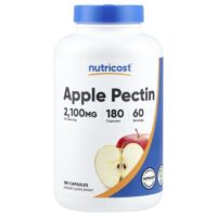 яблочный пектин, 180 капсул (700 мг в 1 капсуле) — Nutricost