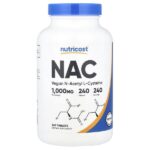 NAC, 1000 мг, 240 таблеток — Nutricost