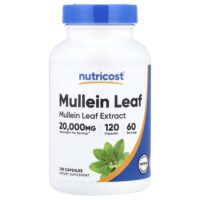 листья коровяка, 120 капсул (500 мг в 1 капсуле) — Nutricost