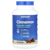корица, 240 капсул (600 мг в 1 капсуле) — Nutricost